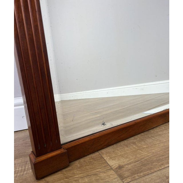 Wood Antique French Carved Walnut Wall Mirror For Sale - Image 7 of 11