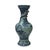 Asian Vintage Blue White Celadon Handpainted Figural Landscape Chilong Dragon Porcelain Vase For Sale - Image 3 of 9