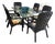 Mid 20th Century McGuire Bamboo Table With 6 Coordinating, Pencil Reed Designer Chairs For Sale