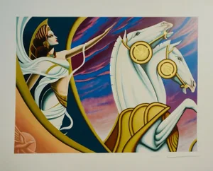 1980s Moser Pursuit of Illusions Serigraph