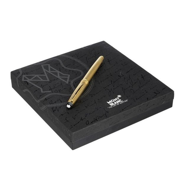 German Fountain Pen in Sterling Silver from Montblanc For Sale - Image 6 of 6