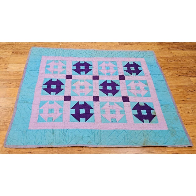 Mid 20th Century American Amish Quilt For Sale - Image 12 of 12