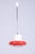 Mid-Century Czech Red Glass Pendant Light attributed to Napako, 1960s For Sale - Image 11 of 11