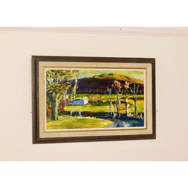 R Torrent, Countryside Serenity, 1960s, Oil on Board, Framed For Sale - Image 11 of 11