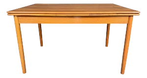 Vintage Danish Mid Century Modern Teak Dining Tables With Leaves