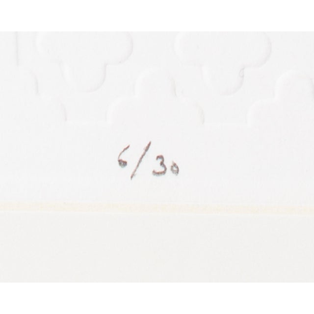 Signed Abstract Intaglio Print by Martin Barooshian For Sale - Image 9 of 10