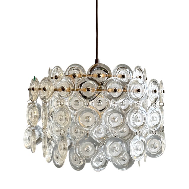 Pendant Lamp with Acrylic Glass Panels, 1970s For Sale