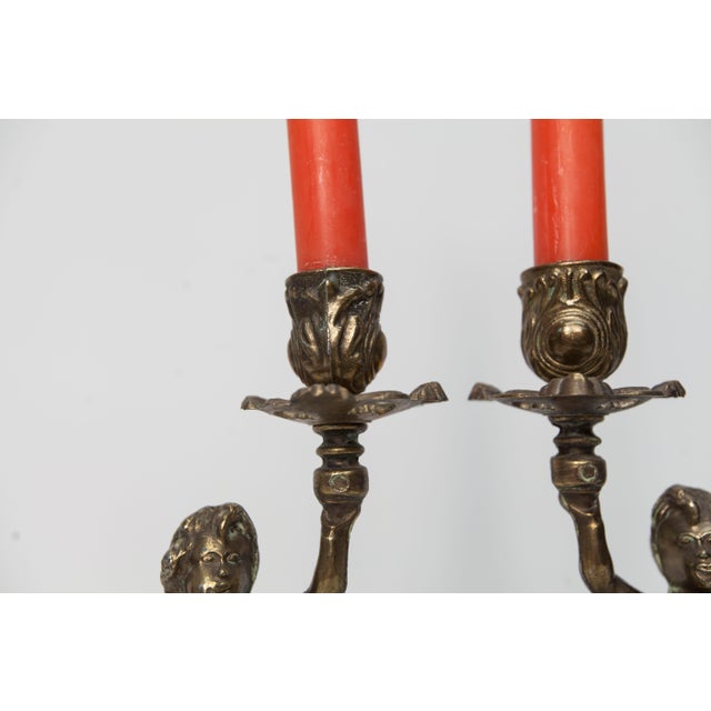 Gold Cherub Candlesticks by FC, 1890s, Set of 2 For Sale - Image 8 of 18