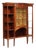 Mahogany Display Cabinet with Maple Inlays For Sale