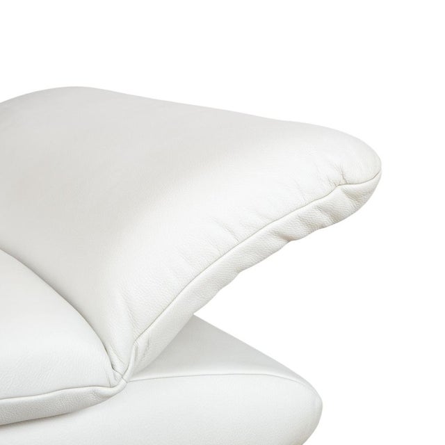 Cream Leather Rossini Armchair with Manual Function from Koinor For Sale - Image 6 of 14