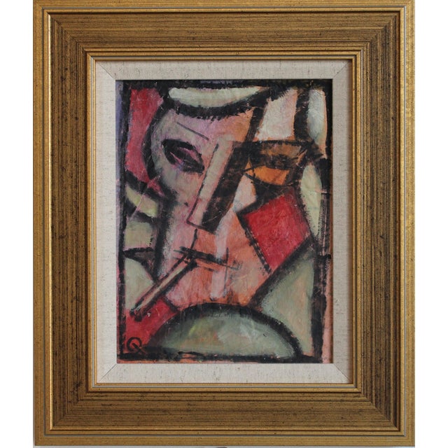Florentine School Artist, Hidden Portraits XVII, 1990s, Acrylic on Canvas, Framed For Sale - Image 10 of 10