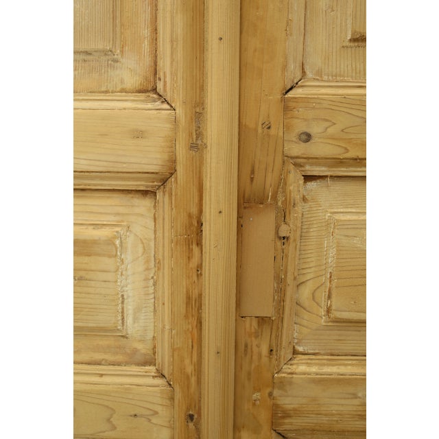 Rustic European Late 19th Century Double French Doors - a Pair For Sale - Image 3 of 5