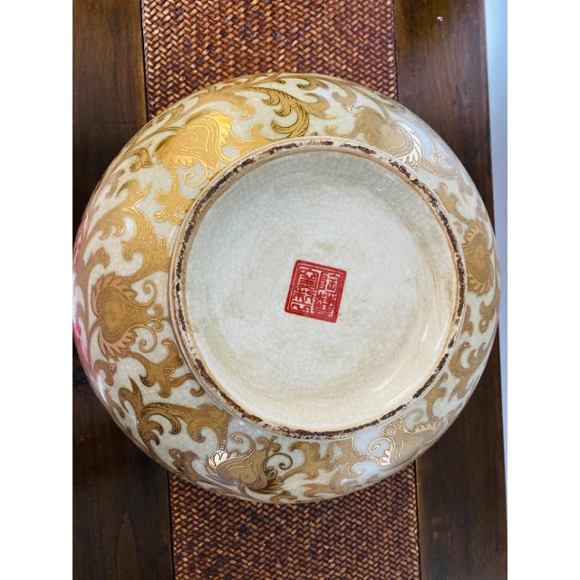 Antique Chinese Porcelain Centerpiece Bowl For Sale - Image 10 of 11