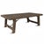 Solid pine wood coffee table with a handsome brown finish and black iron tension hardware. The sturdy rectangular top...