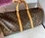 LOUIS VUITTON Brown Monogram Canvas Keepall Luggage Bag 55 For Sale - Image 18 of 18