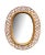 Oval Wicker Wall Mirror, Italy, 1960 For Sale