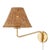 Traditional Mitzi Issa 1-Light Portable Plug In Wall Sconce with Rattan Shade, Aged Brass For Sale - Image 3 of 3