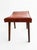 Mid-Century Modern Brutalist Cognac Leather Ottoman, 1960s For Sale - Image 4 of 8