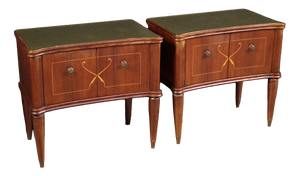 Italian Bedside Tables in the style of Paolo Buffa, 1960, Set of 2