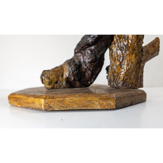19th Century Primitive Tramp Folk Art Polychrome Driftwood Rootwood Figure For Sale - Image 13 of 14