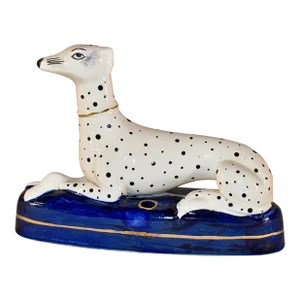 Staffordshire Dalmatian Pen Holder, Circa 1960's