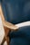 Blue Vintage Lounge Chair in Wood and Blue Skai from Dal Vera, 1950s For Sale - Image 8 of 16
