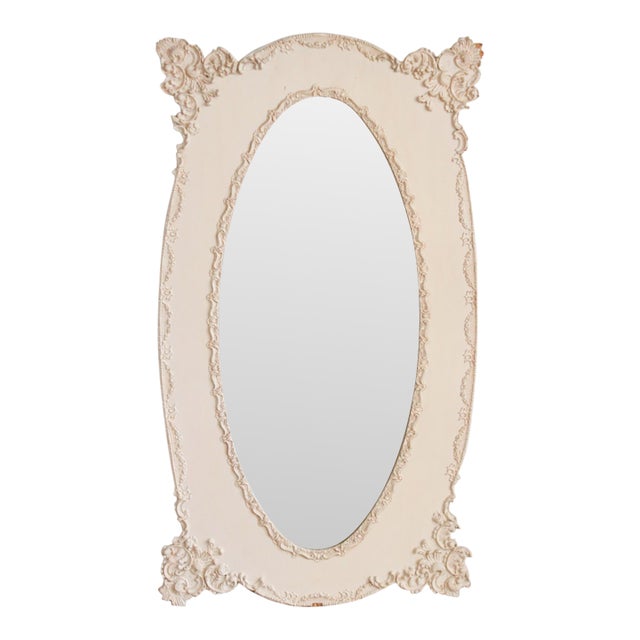 Early 20th Century French Style Rococo Beveled Wall Mirror For Sale