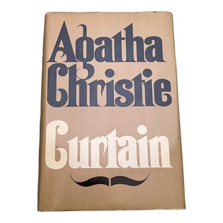 1970s Agatha Christie “Curtain” Hardcover Book For Sale