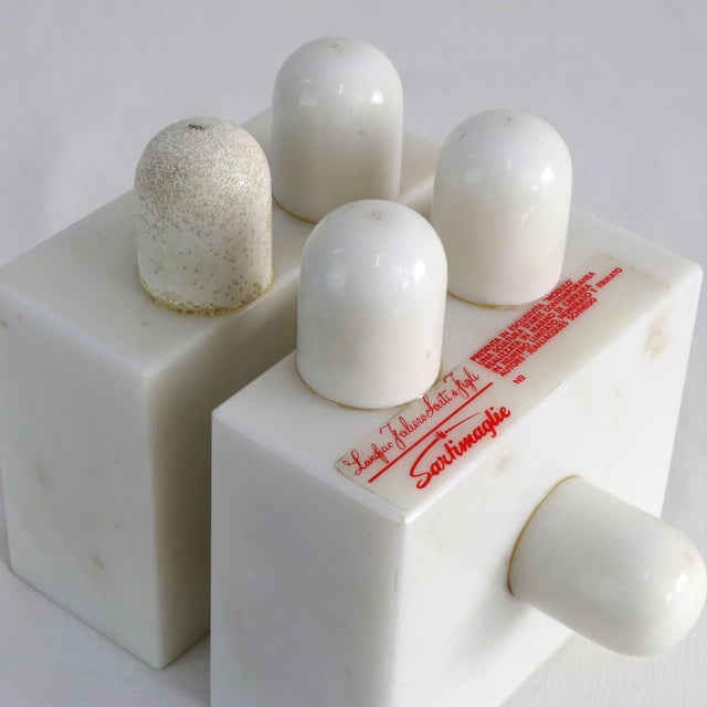 1970s Jean Jacques Schnegg, Modular Abstract Sculpture, 1970s, White Carrara Marble For Sale - Image 5 of 5