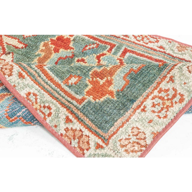 Doris Leslie Blau Vintage Turkish Oushak Fragment Runner Rug For Sale In New York - Image 6 of 9