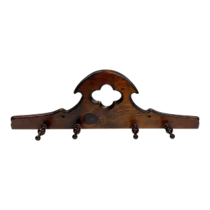 Vintage Colonial Style Pine Wood Wall Coat Hook