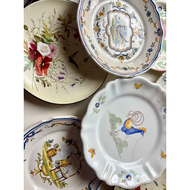 Antique Dinner Plates, Set of 7 For Sale - Image 6 of 18