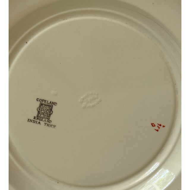 Early 20th Century Early 20th Century Copeland Spode Luncheon Plates in the India Tree Pattern - Set of 6 For Sale - Image 5 of 5