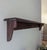 Vintage Farmhouse Cottage Wooden Wall Shelf With Peg Hooks For Sale - Image 4 of 11
