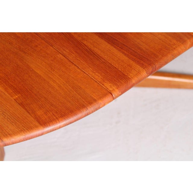 Mid-Century Danish Style Extending Dining Table in Teak, 1970s For Sale - Image 10 of 12
