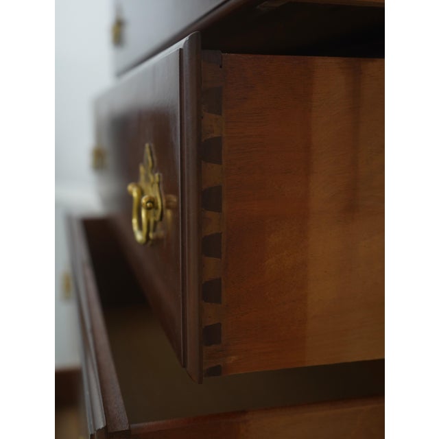 1990s Craftique Chippendale Ball & Claw Mahogany Highboy For Sale - Image 5 of 16