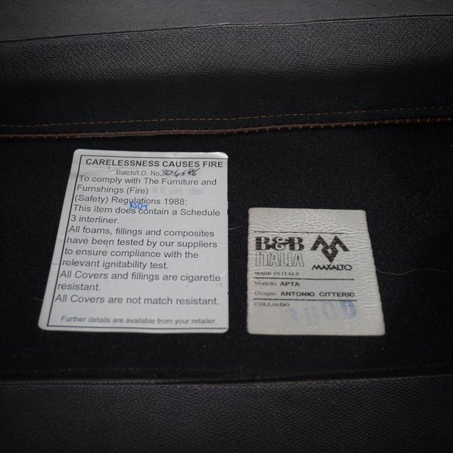 Apta Imprimatur Leather Armchairs by Antonio Citterio for B&B Italia Maxalto, 1999, Set of 2 For Sale - Image 15 of 18