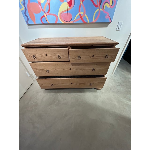 19th Century English Natural Pine Chest of Drawers For Sale - Image 14 of 17