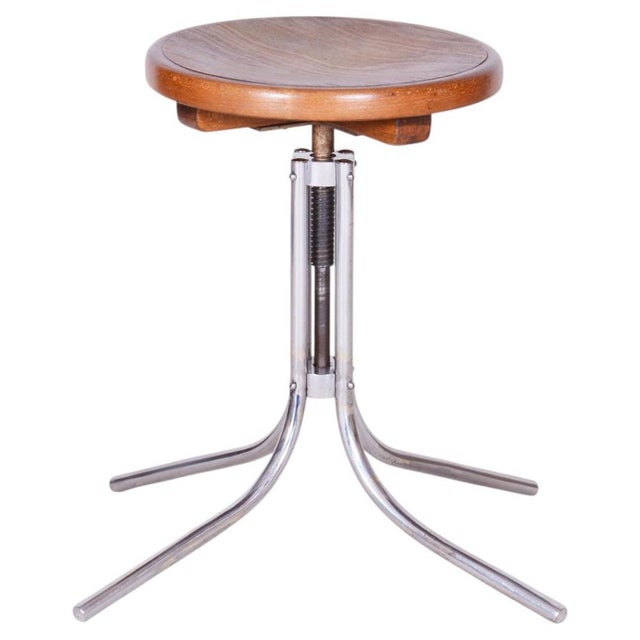 Bauhaus Piano Stool from Mücke-Melder, Czech, 1930s For Sale - Image 11 of 11