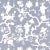 Contemporary Schumacher Shantung Silhouette Print Wallpaper in Wisteria For Sale - Image 3 of 3