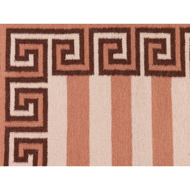 Not Yet Made - Made To Order Part & Parcel Goods Wool Stripe Rug, 15' x 20', Bisque, Topaz and Chocolate For Sale - Image 5 of 6