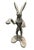 Vintage Cast Iron Leaping Boxing Hare Garden Statue For Sale In West Palm - Image 6 of 12