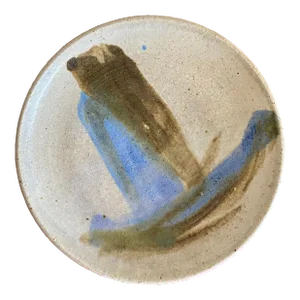 Wabi Sabi Organic Modern Pottery Dish for Wall Display