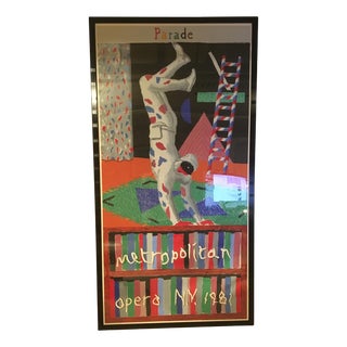 1981 David Hockney Harlequin From Parade Serigraph For Sale