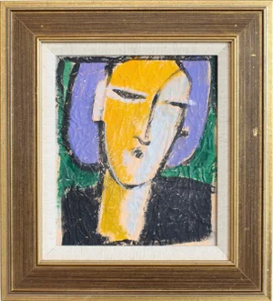 Florentine Artist, A Portrait Series XII, 1980s-1990s, Oil on Canvas, Framed