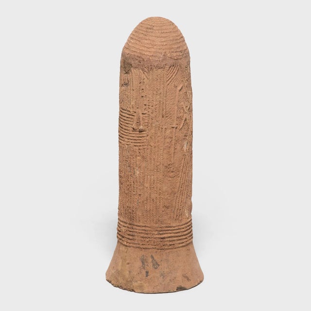 Bura Terracotta Spirit Vessel, C. 1900 For Sale - Image 4 of 4