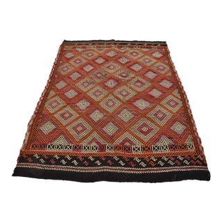 Vintage Turkish Cicim Kilim For Sale