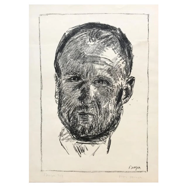 Hans Berger, Portrait d'homme, 1929, Pastel on Paper For Sale