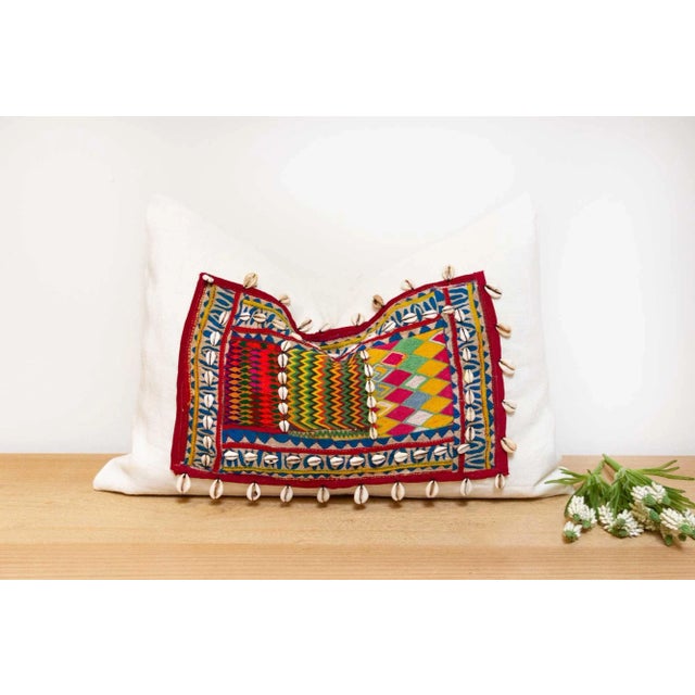Textile Tarbela Himalayas Tribal Antique Linen Pillow For Sale - Image 7 of 7