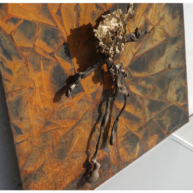 Abstract Metal Relief by Navid Ghedami For Sale - Image 4 of 10